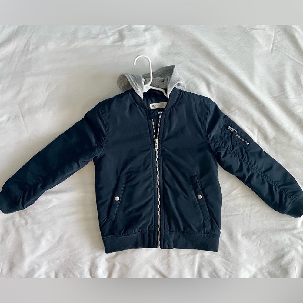 Boys Hooded Bomber Jacket 4-6Y